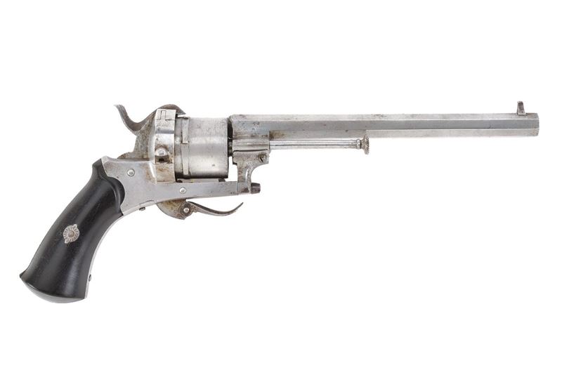 Arma a tamburo, Revolver a spillo, canna rigata ottagonale (Belgio)