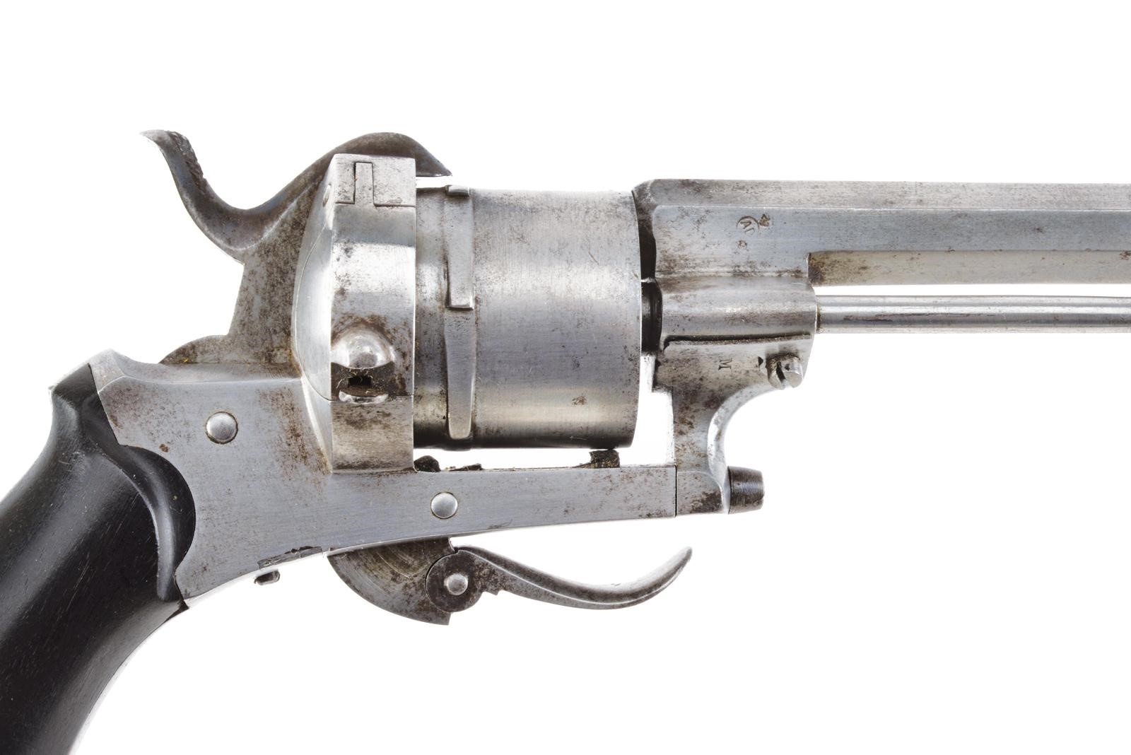 Arma a tamburo, Revolver a spillo, canna rigata ottagonale (Belgio)
