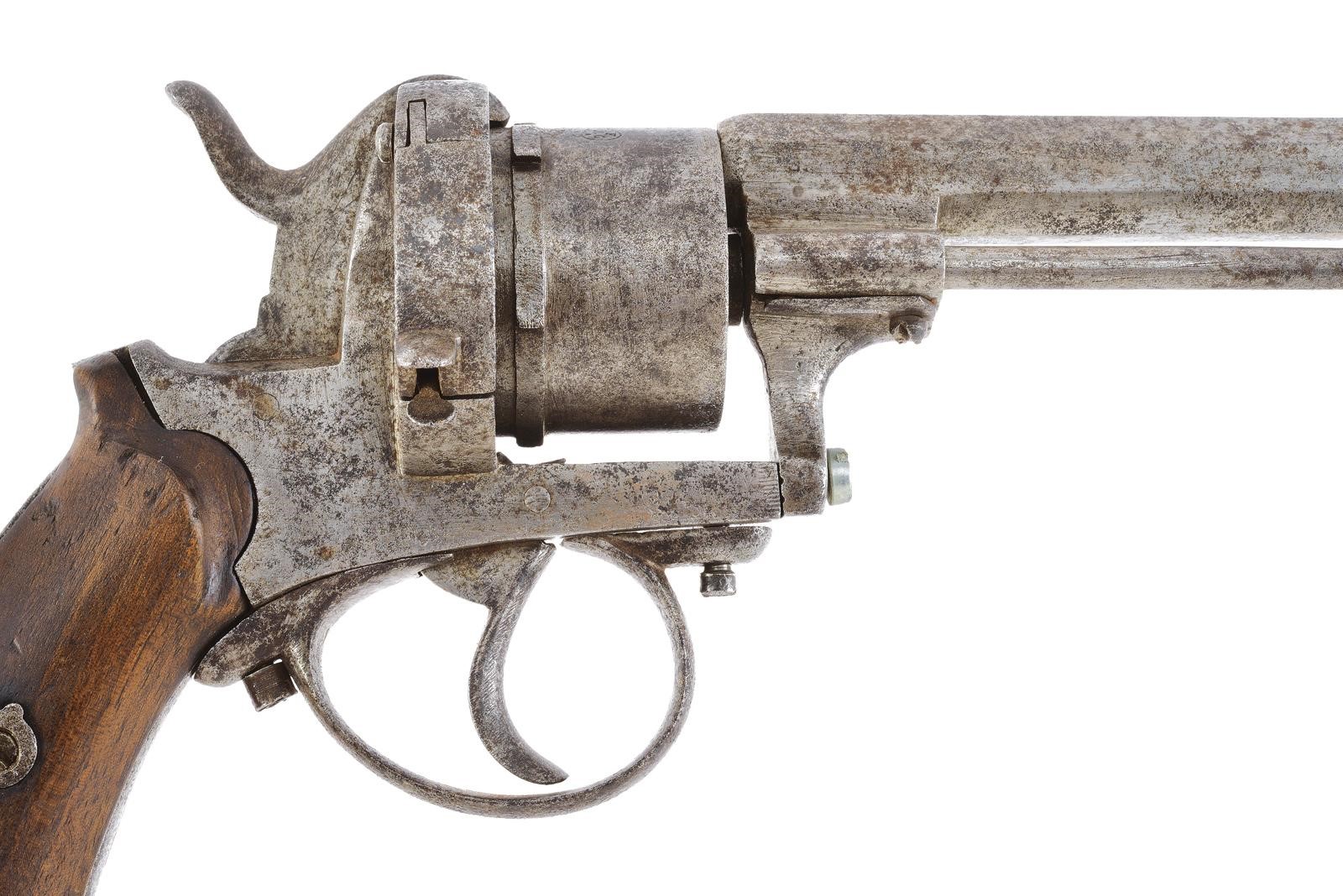 Revolver a spillo, canna ottagonale cal. 9 mm