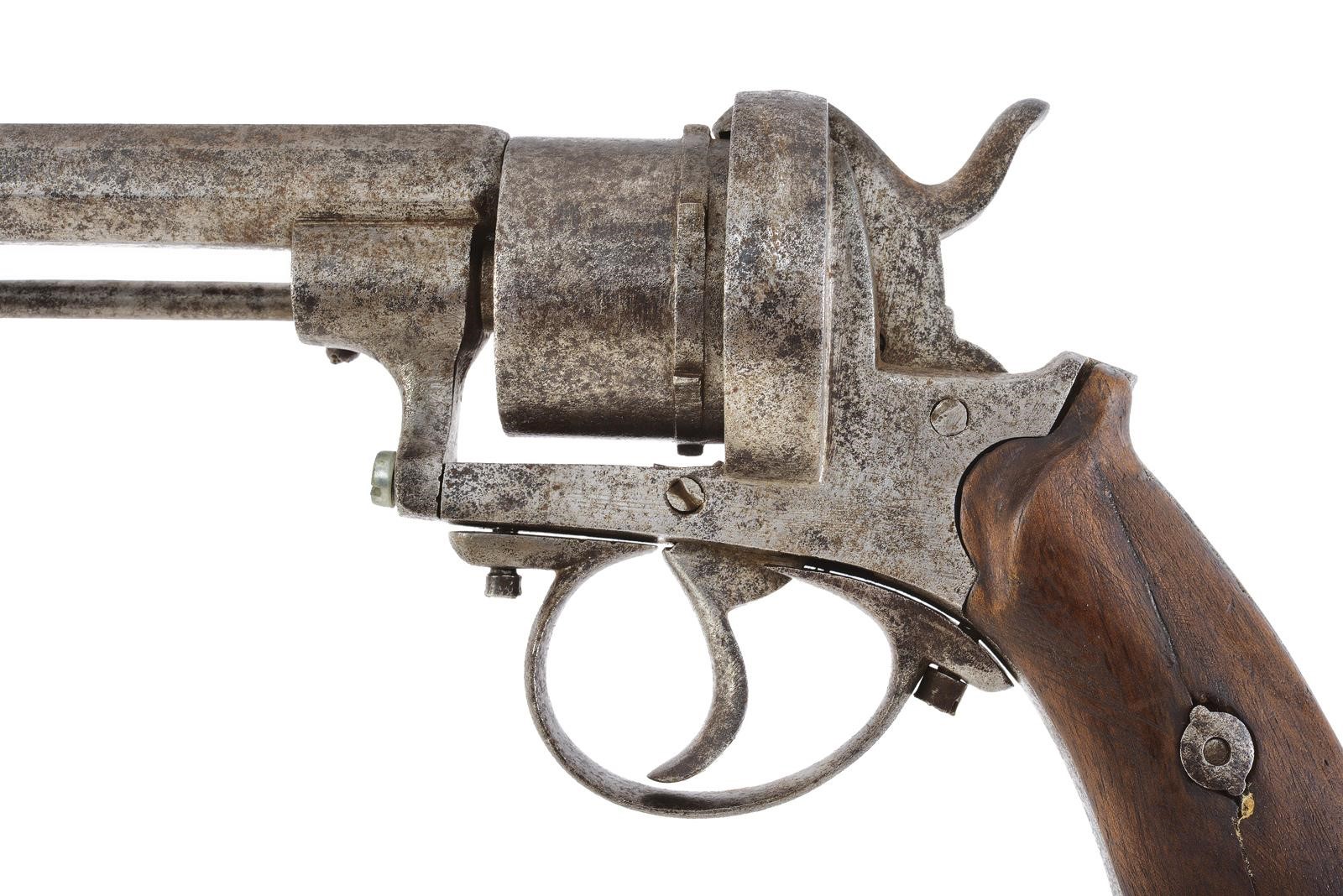 Revolver a spillo, canna ottagonale cal. 9 mm
