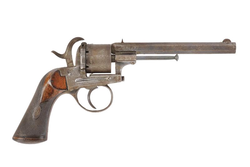Fusil Lefaucheux a spillo, revolver a sei colpi — canna calibro 9 mm