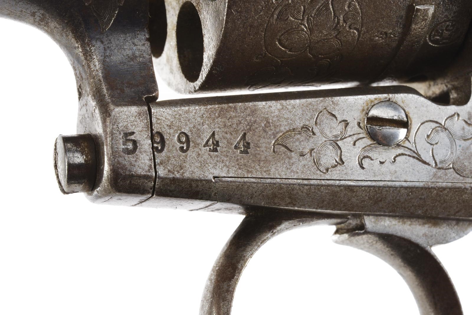 Fusil Lefaucheux a spillo, revolver a sei colpi — canna calibro 9 mm