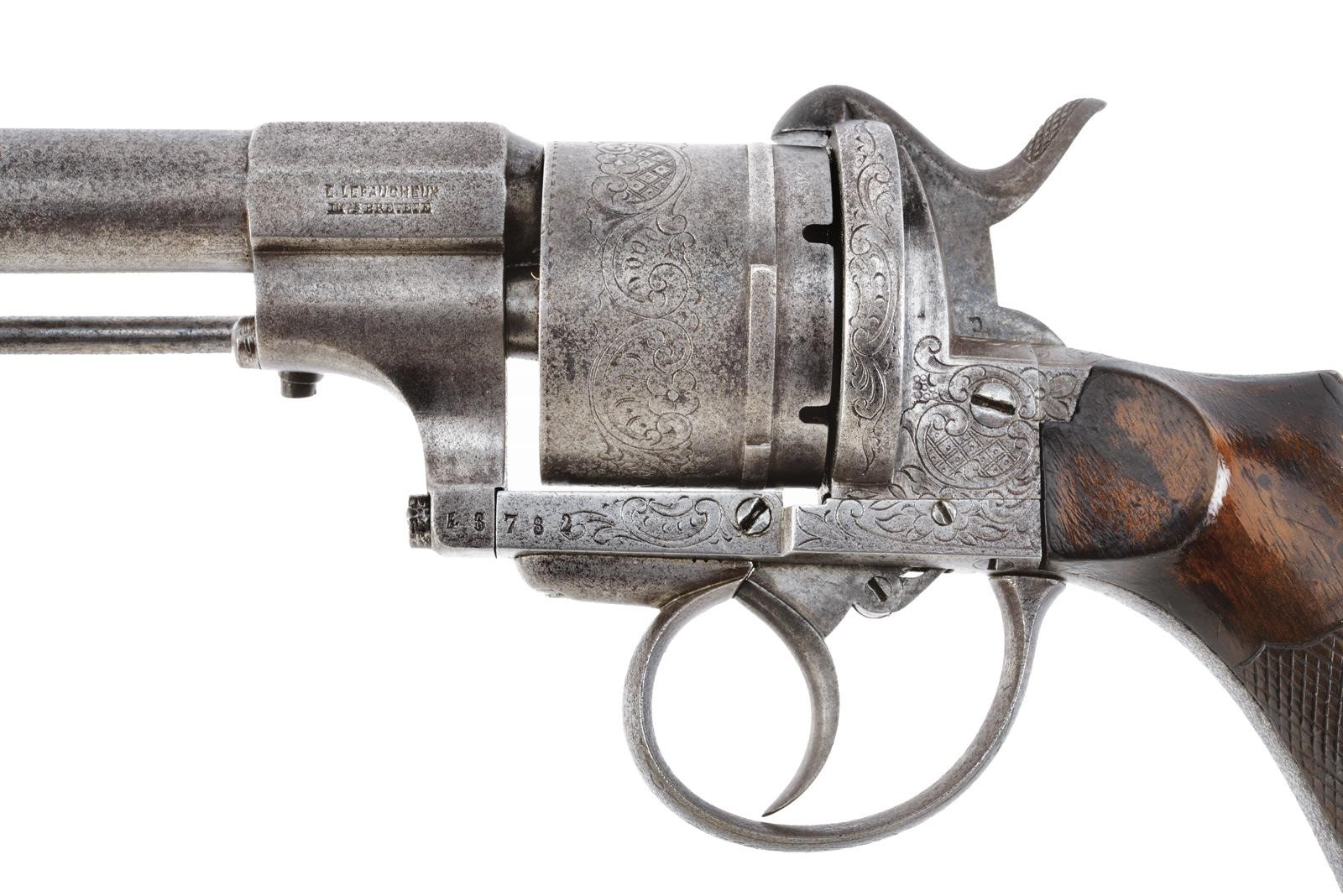 Revolver Lefaucheux a spillo, “Belgium”, calibro 11 mm