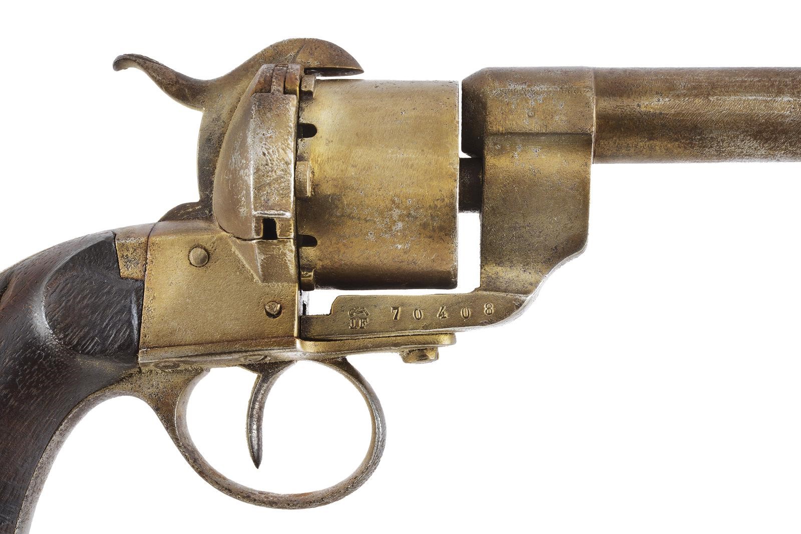 Lefaucheux, Lotto di due revolver Lefaucheux a spillo, calibro 11 mm
