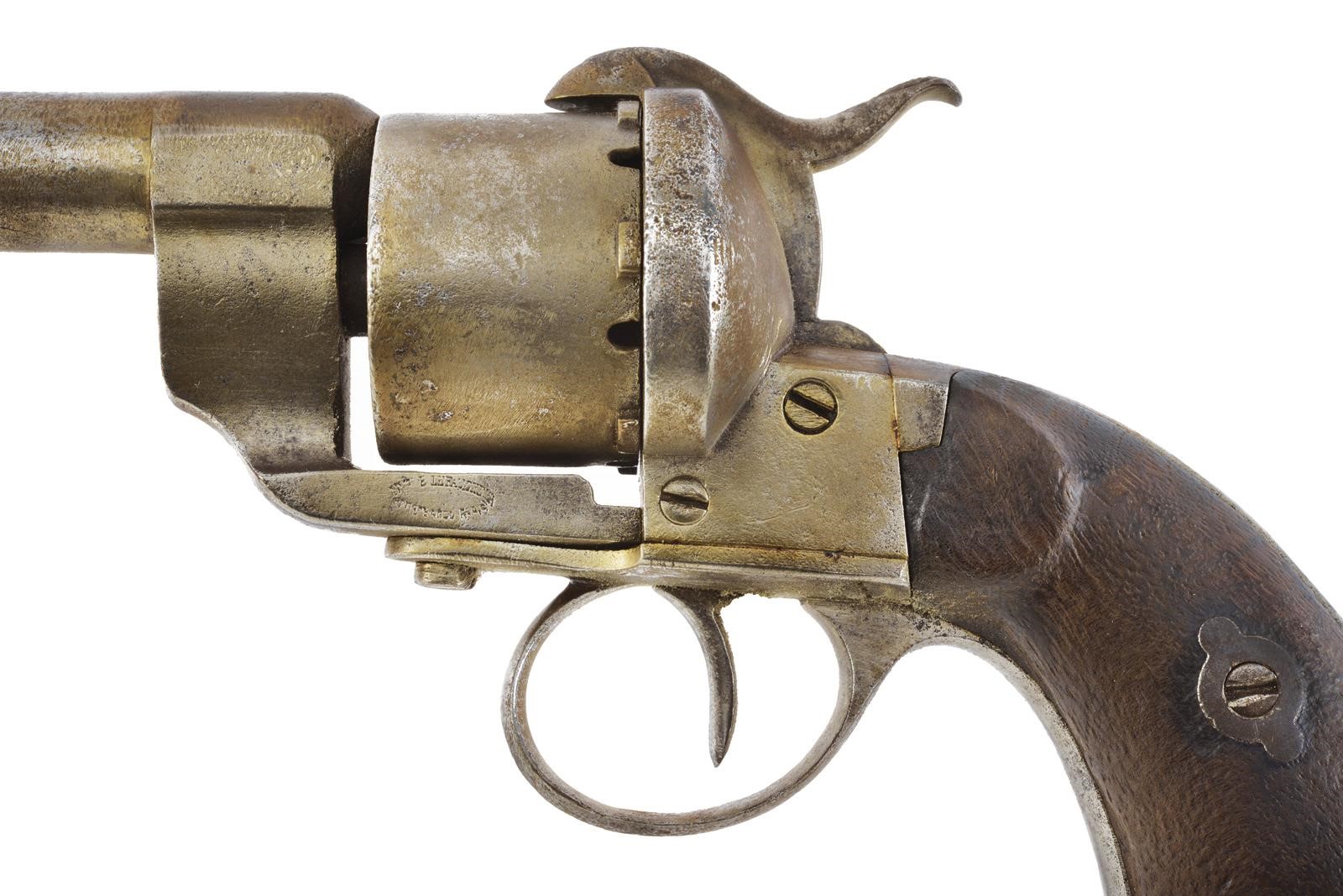Lefaucheux, Lotto di due revolver Lefaucheux a spillo, calibro 11 mm