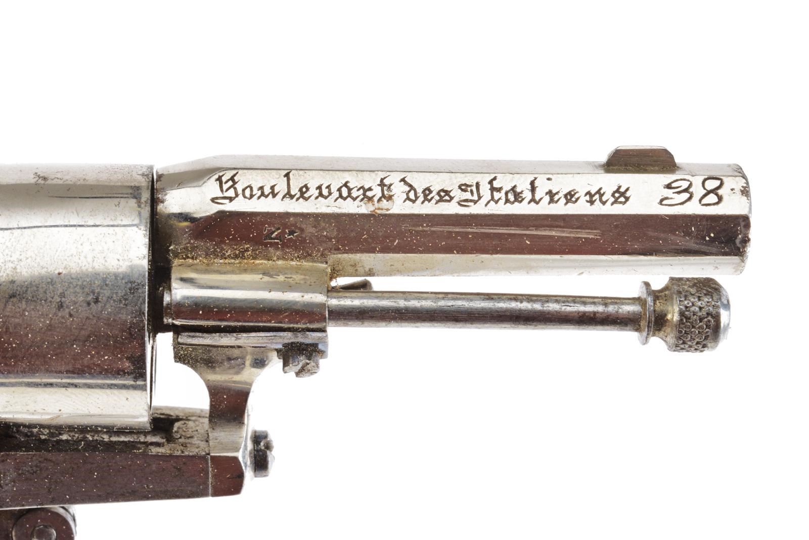 Claudin, Piccolo revolver a spillo con canna rigata ottagonale, brevetto «a Paris»