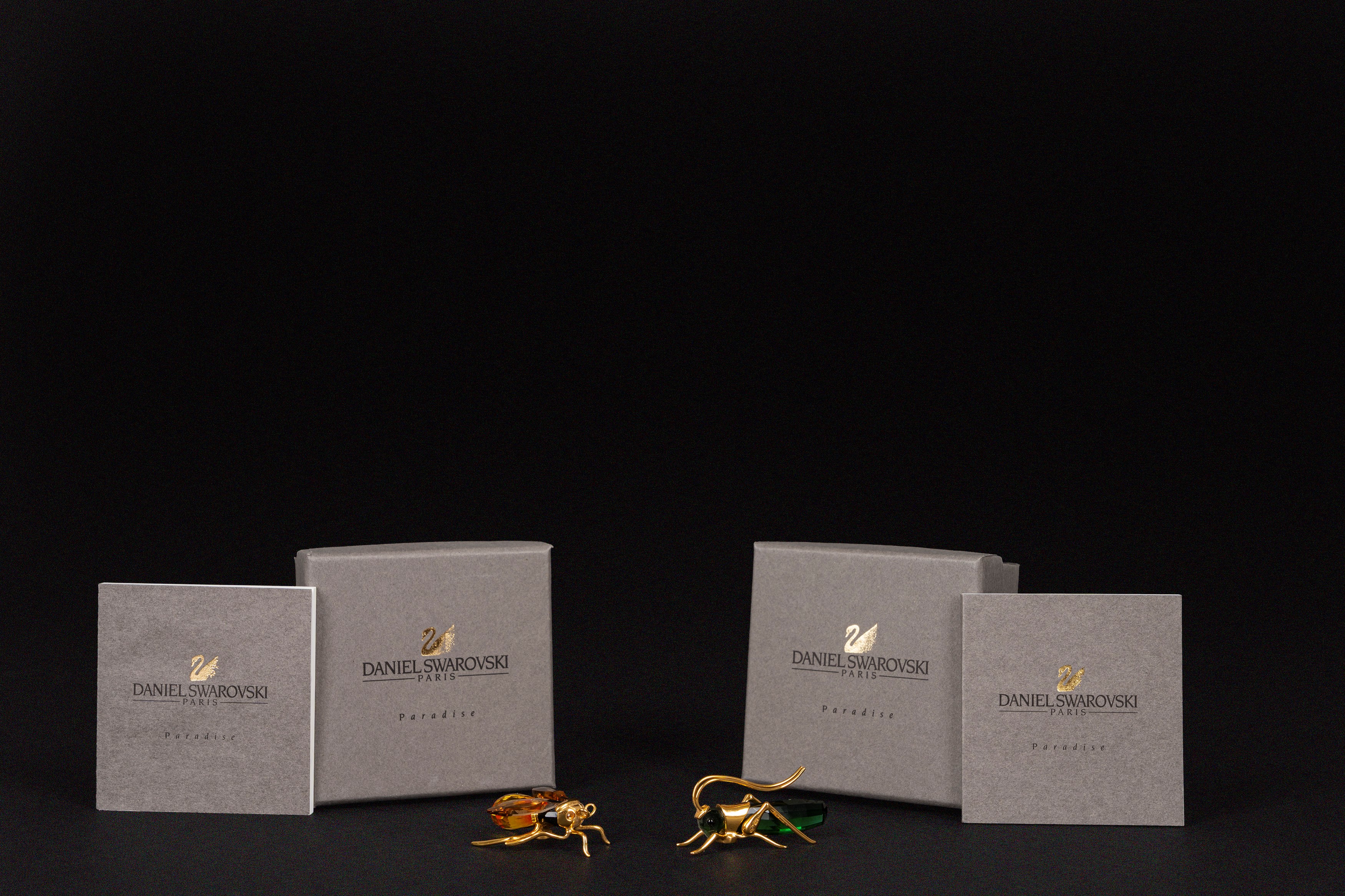 Swarovski - Cavalletta e Ape Alipur in cristallo (serie Insects and Butterflies)