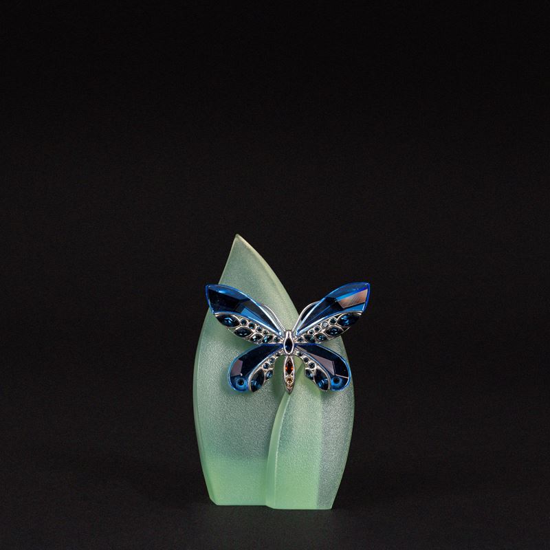 Swarovski - Spilla farfalla “Alamada Sapphire” in cristallo della serie “Insects and Butterflies”