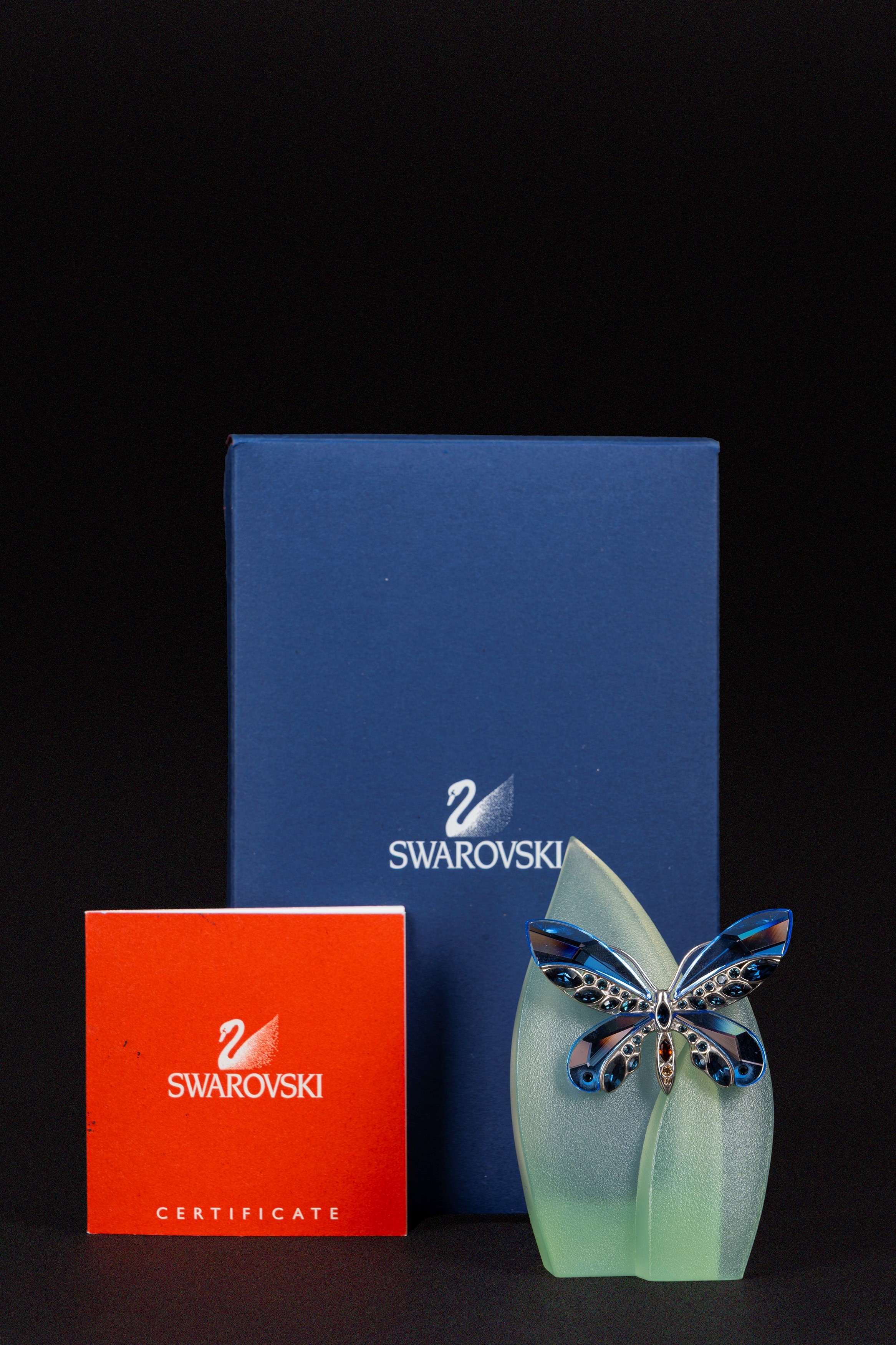 Swarovski - Spilla farfalla “Alamada Sapphire” in cristallo della serie “Insects and Butterflies”