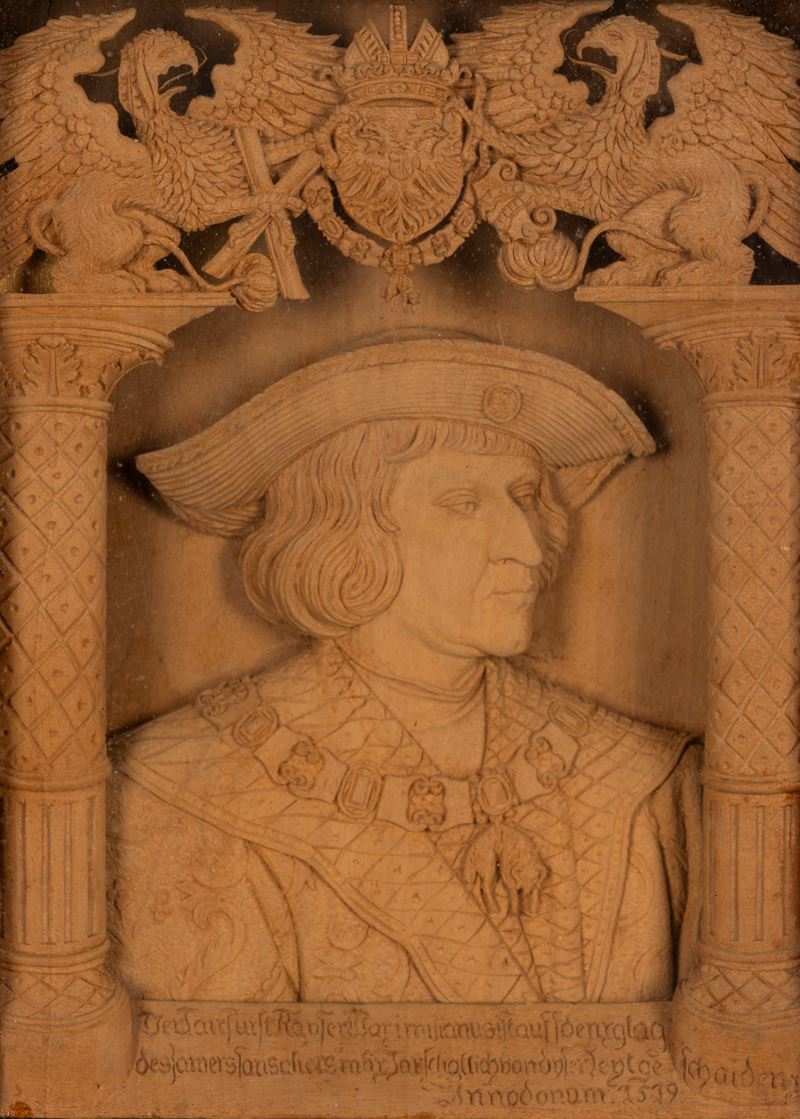 Scuola Tedesca, Fine Secolo XIX - Inizi Secolo XX - Ritratto di Massimiliano I d’Asburgo, altoril...