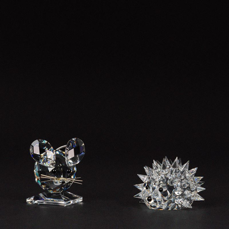 Swarovski - Topolino e Riccio (cristallo, serie “In the Summer Meadow”)