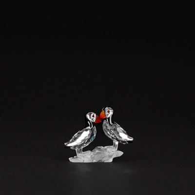 Pulcinella di mare (Puffins) in cristallo della serie “Feathered Beauties”