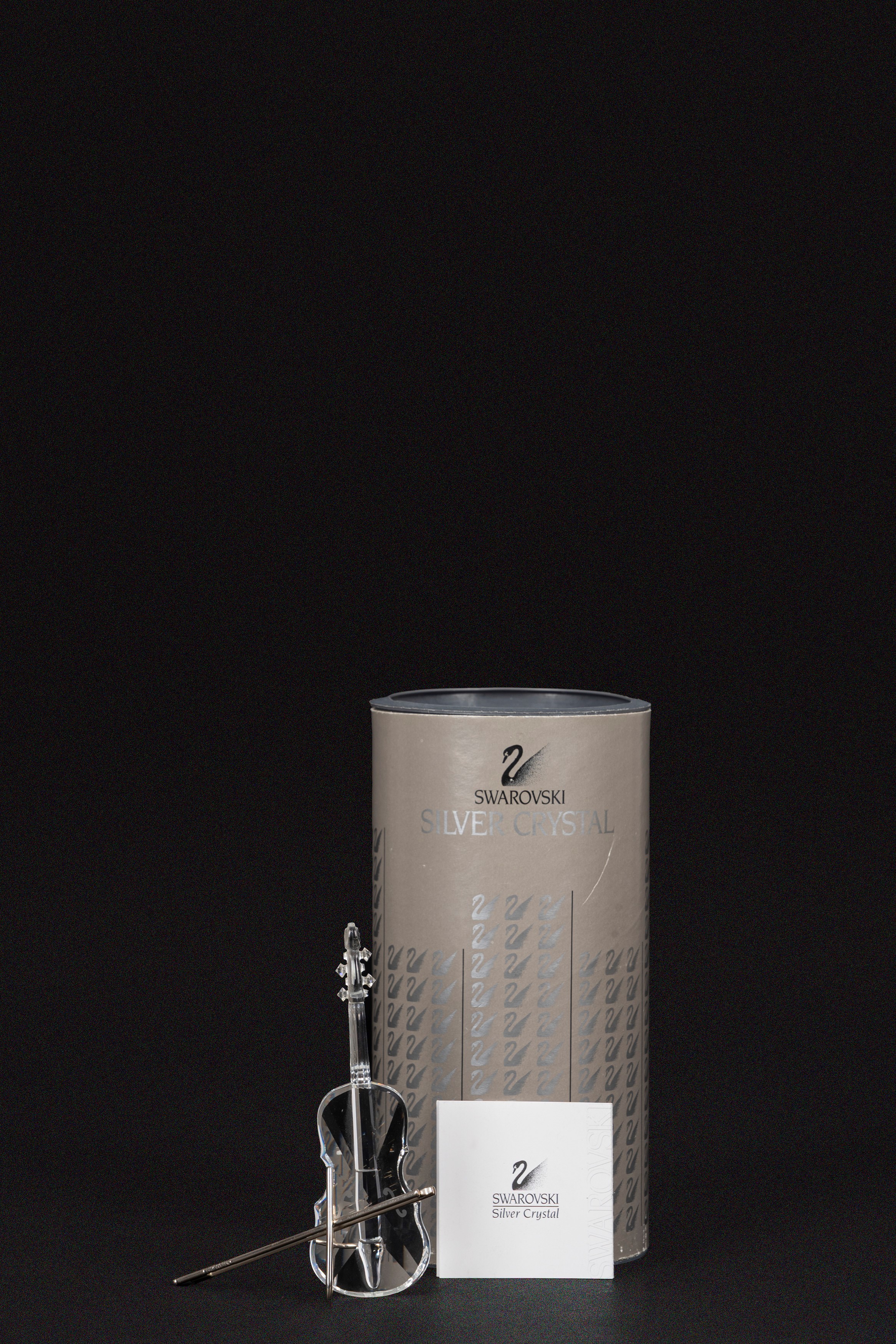 Swarovski - Violino in cristallo con archetto e stand (n. 203056)