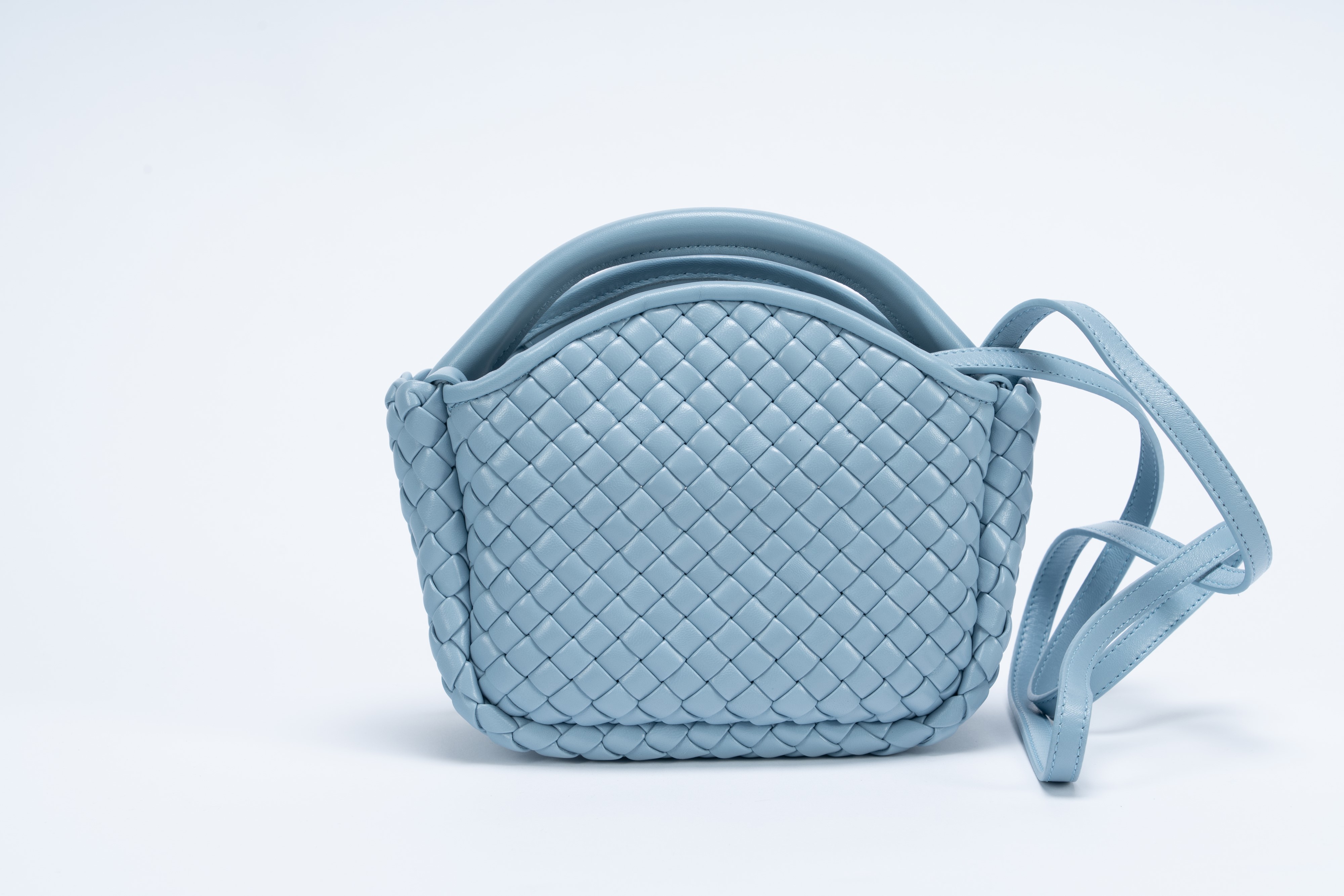 Bottega Veneta - Borsa Cobble top handle mini