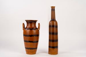 Bottiglia ed anfora in ceramica