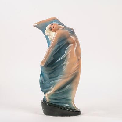 Triart Bassano, Scultura in ceramica policroma raffigurante danzatrice (Greta Garbo?)