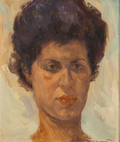 Scuola italiana, Ritratto di giovane donna, olio su tavola