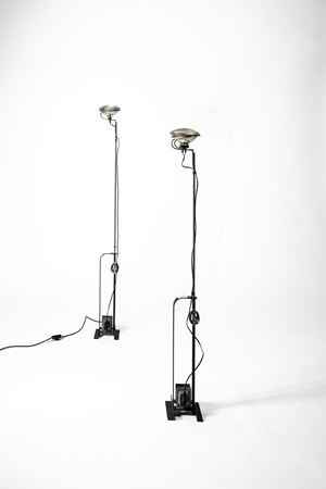 Pair of floor lamps model 'Toio'