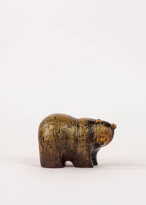 Scultura in ceramica raffigurante orso, Gustavsberg Stoccolma