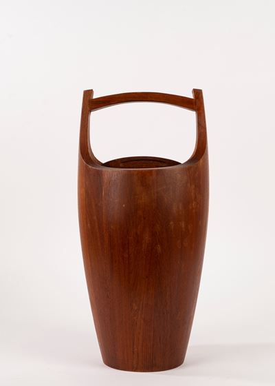 Jens Quistgaard, Grande secchiello da ghiaccio in teak (Danimarca), 1954