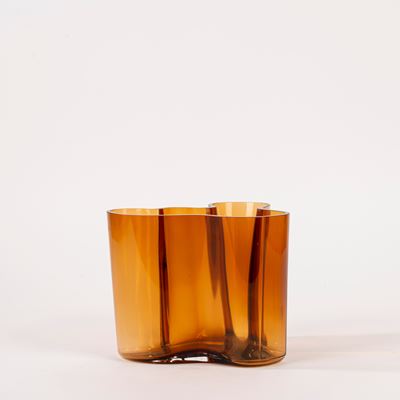 Vaso in vetro color ambra (1991)