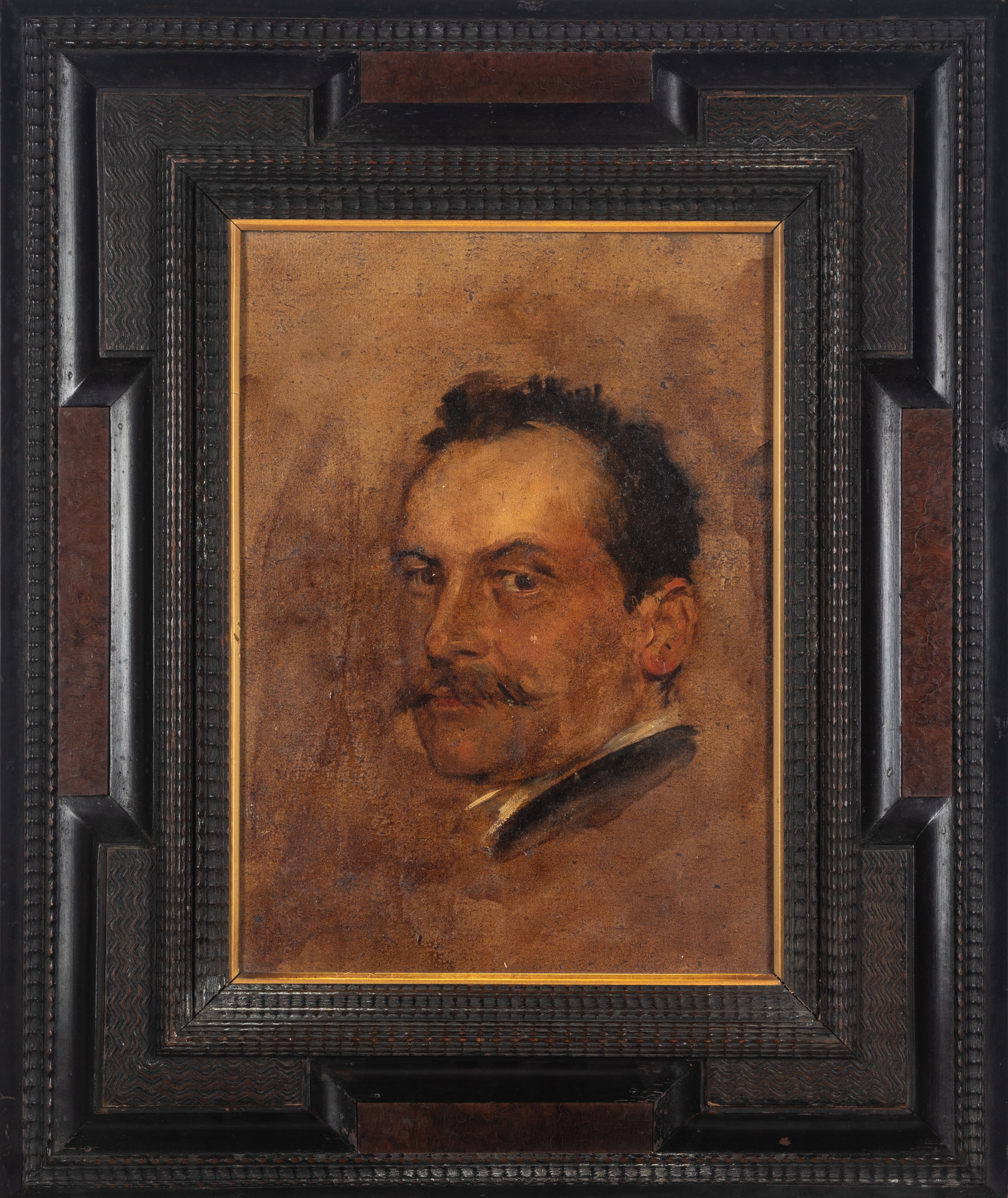 Attribuito a Franz Von Lenbach - Franz von Lenbach, Ritratto d’uomo