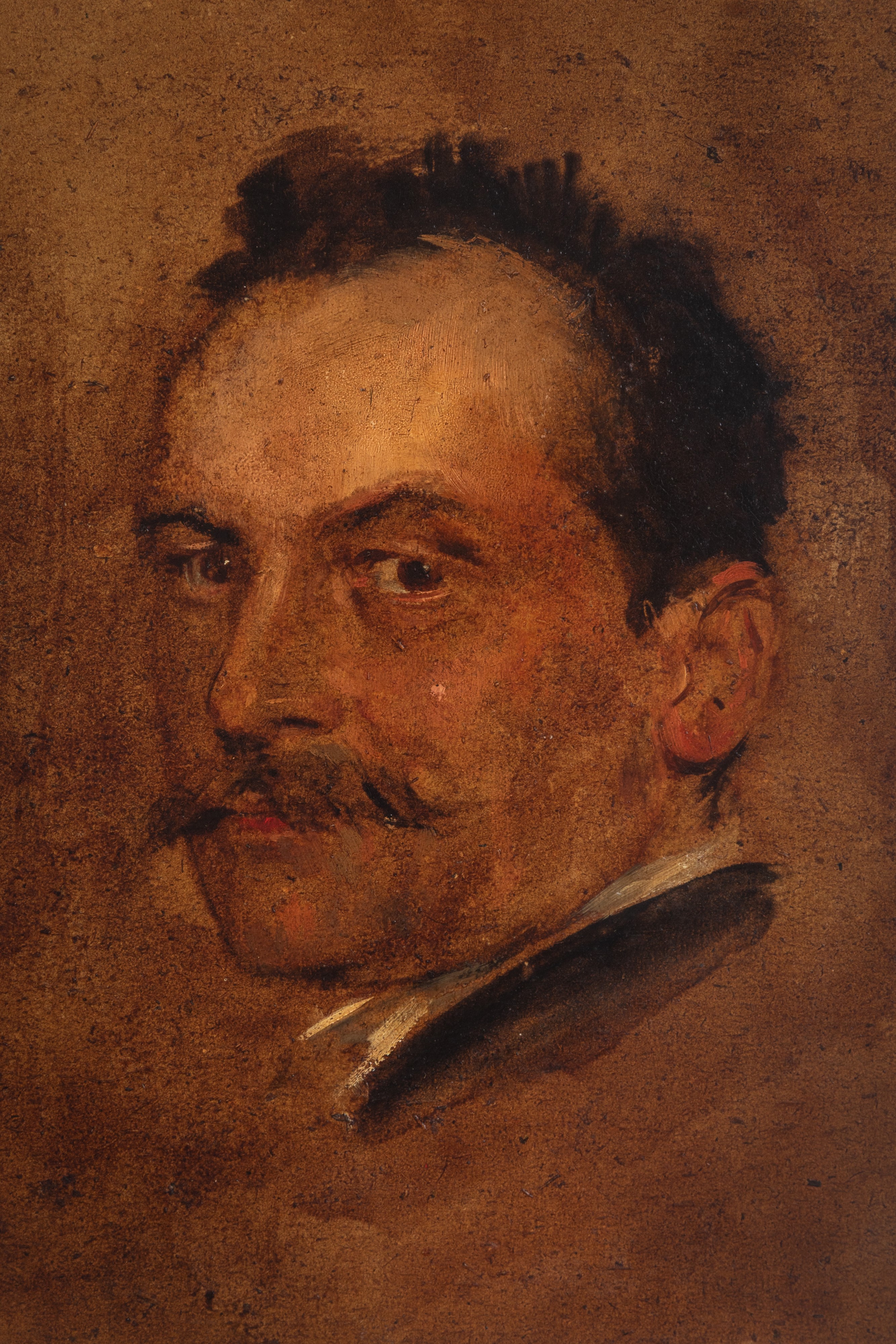 Attribuito a Franz Von Lenbach - Franz von Lenbach, Ritratto d’uomo