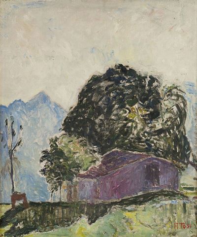 La baita, 1925, olio su tela, cm 60x60