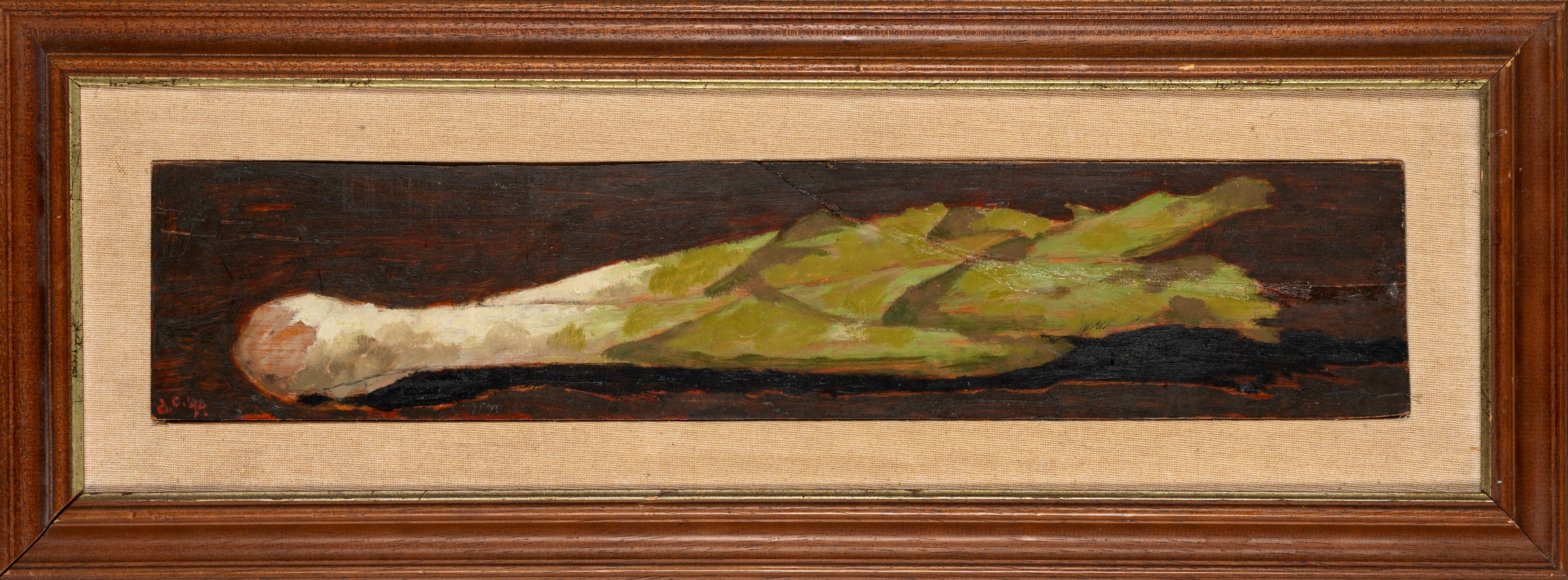 Andrea Cresti (1938 - 2021) - Porro, olio su tavola