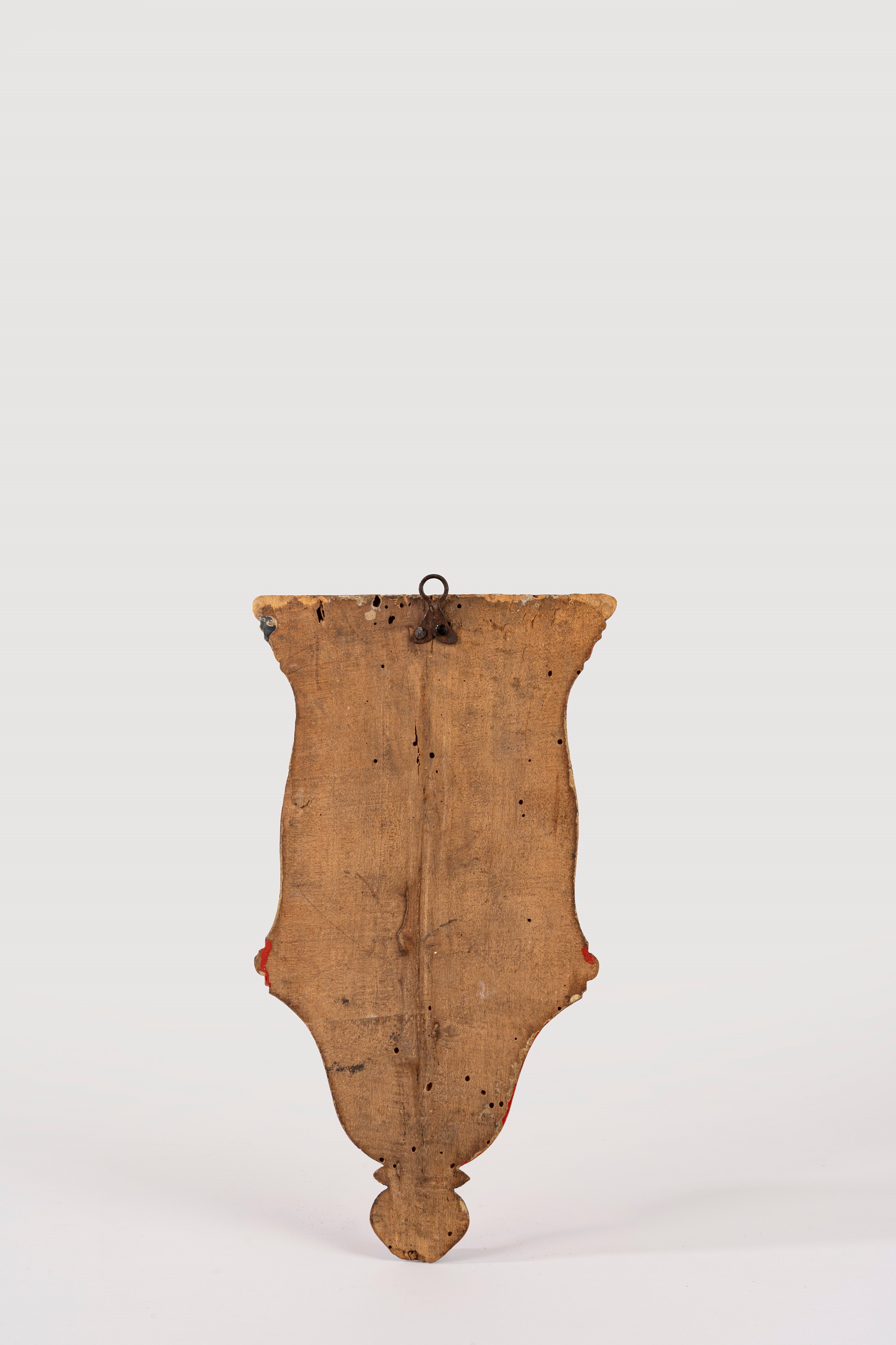 Mensola in legno laccato policromo, secolo XVIII
