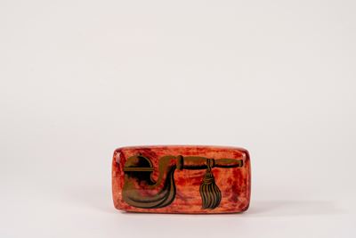 Aldo Tura, Scatola in legno e pergamena laccata e dipinta (anni '50 del Novecento)