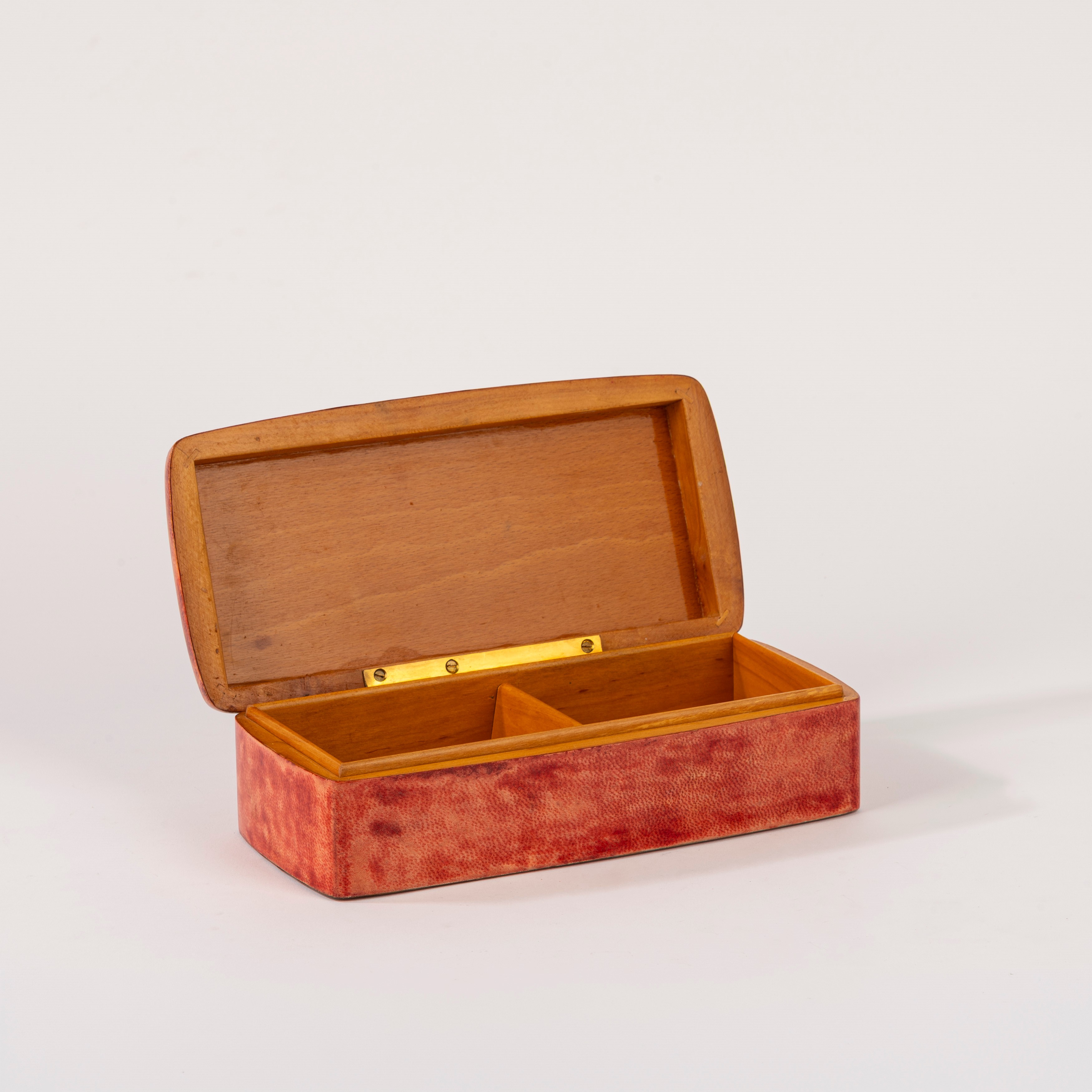 Aldo Tura, Scatola in legno e pergamena laccata e dipinta (anni '50 del Novecento)