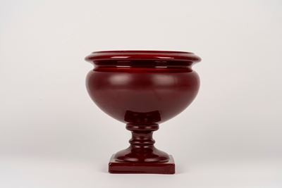 Vaso portafiori in ceramica “sangue di bue”, grande vaso