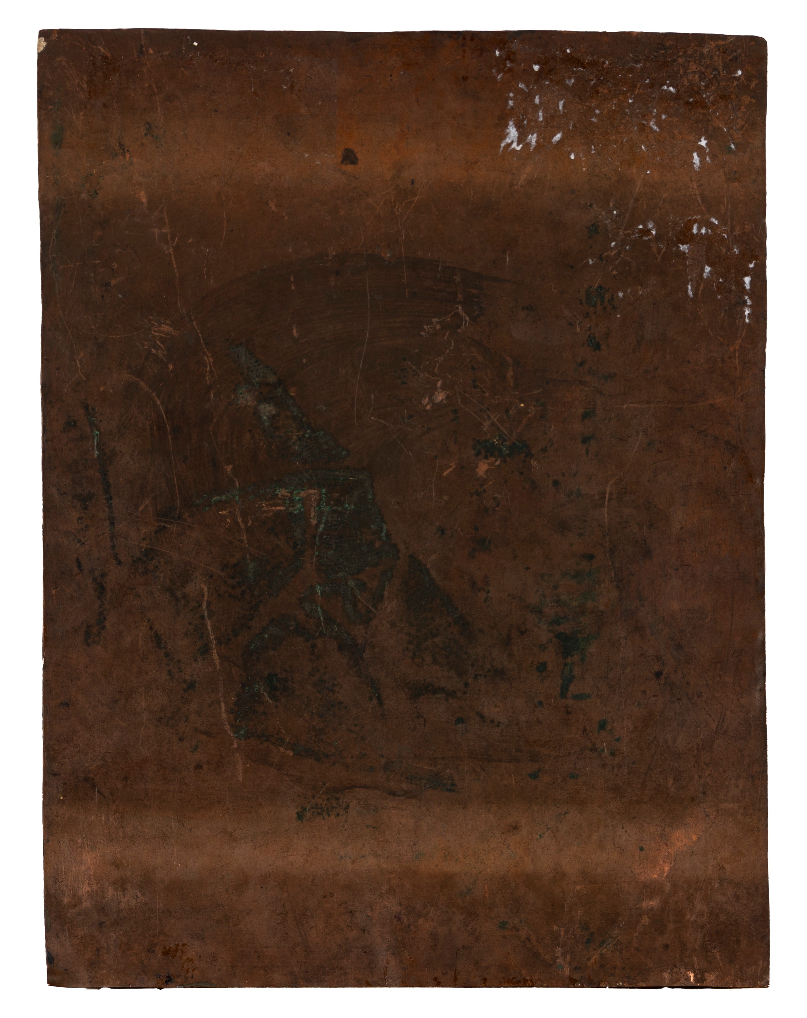 Scuola Europea, Secolo XVII - Ritratto di principessa in abito rosso, olio su rame in ovale