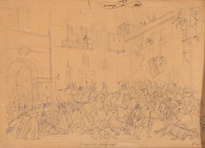 Bertini, La rivolta a Palermo del 12 gennaio 1848