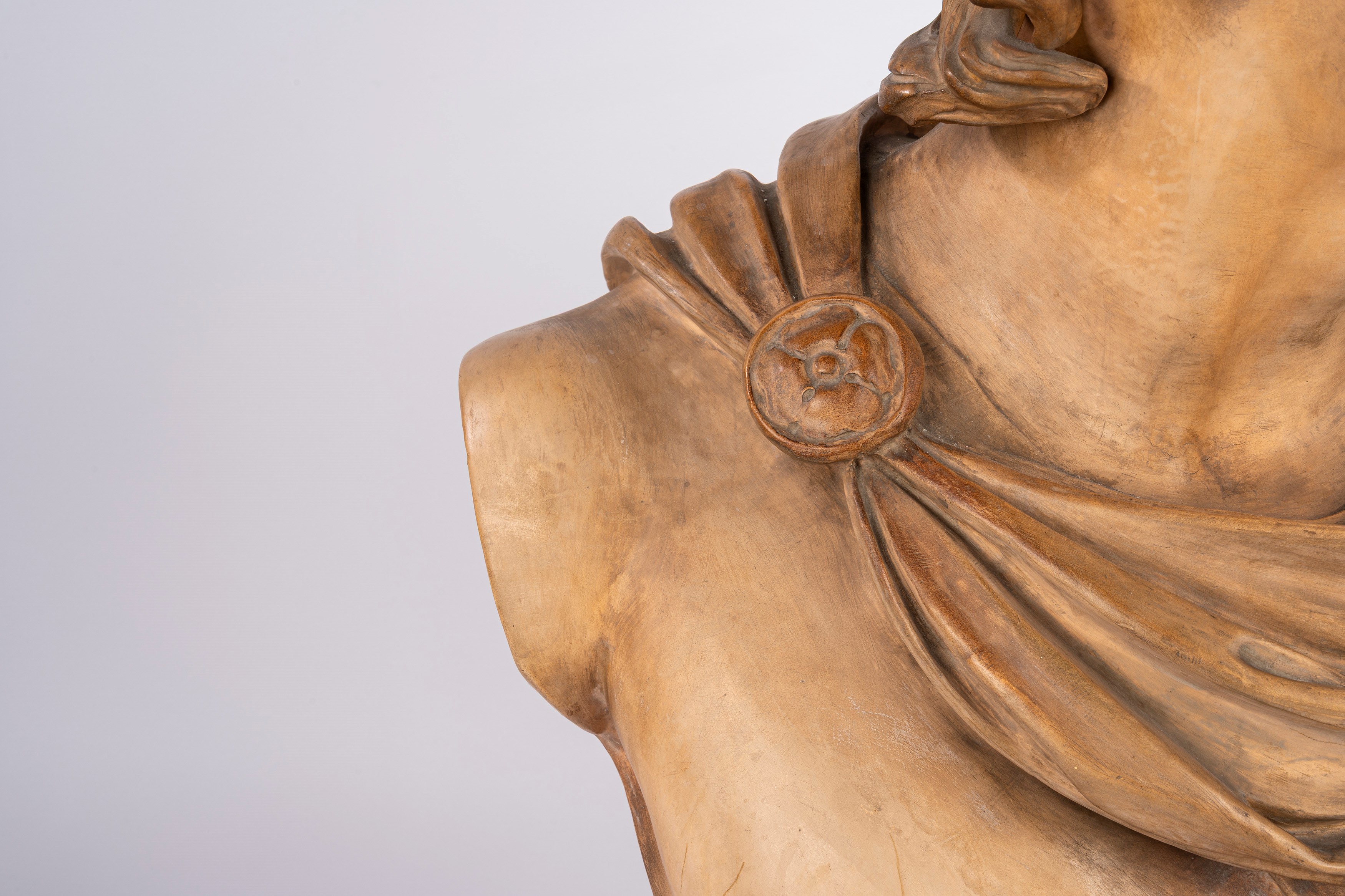 Busto di Apollo, terracotta