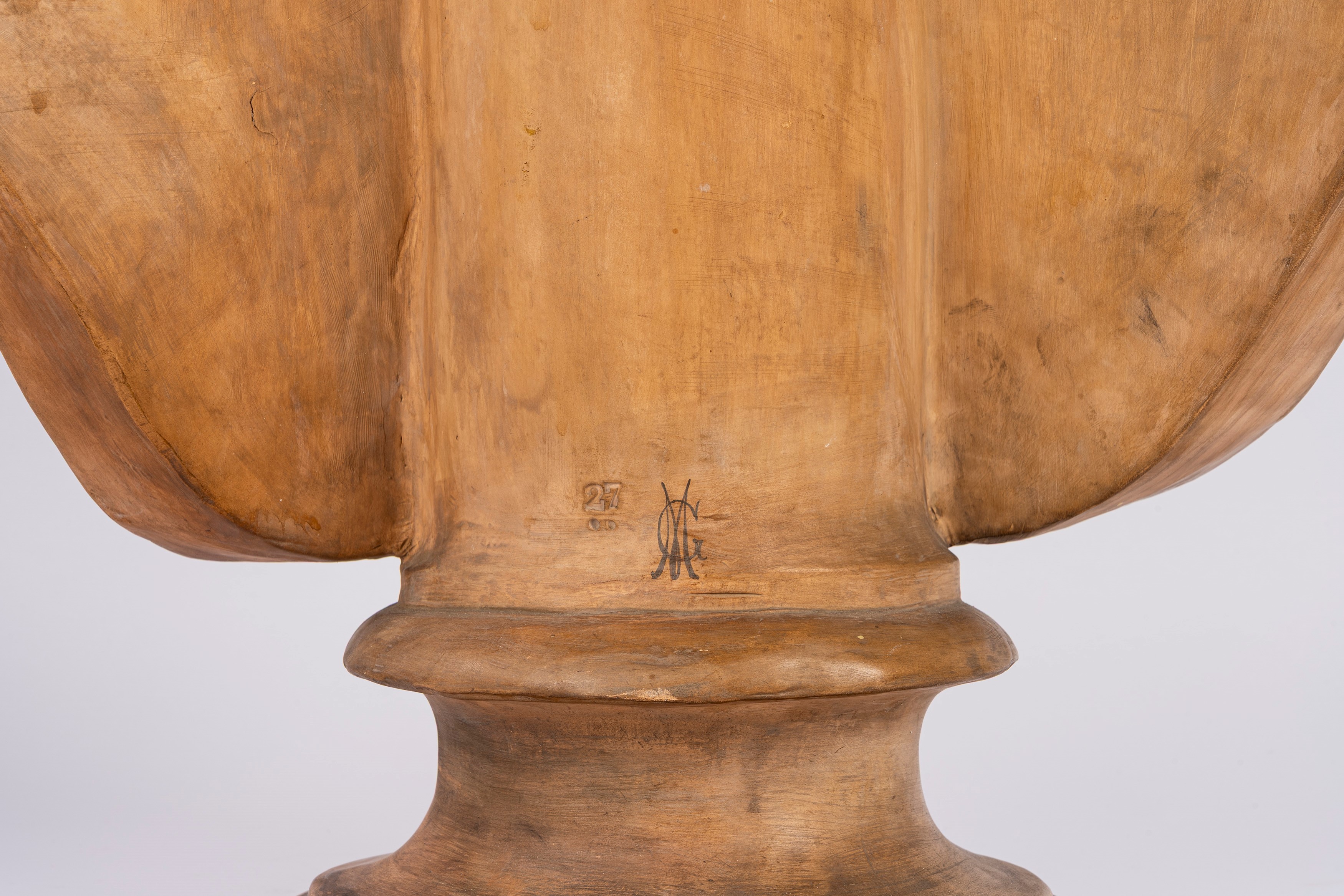 Busto di Apollo, terracotta