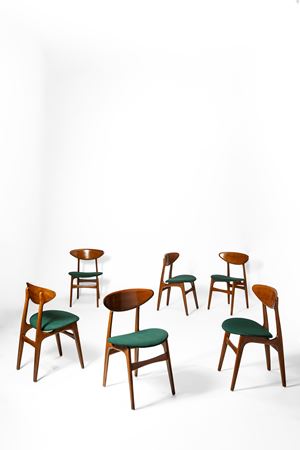 Set di sei sedie 
