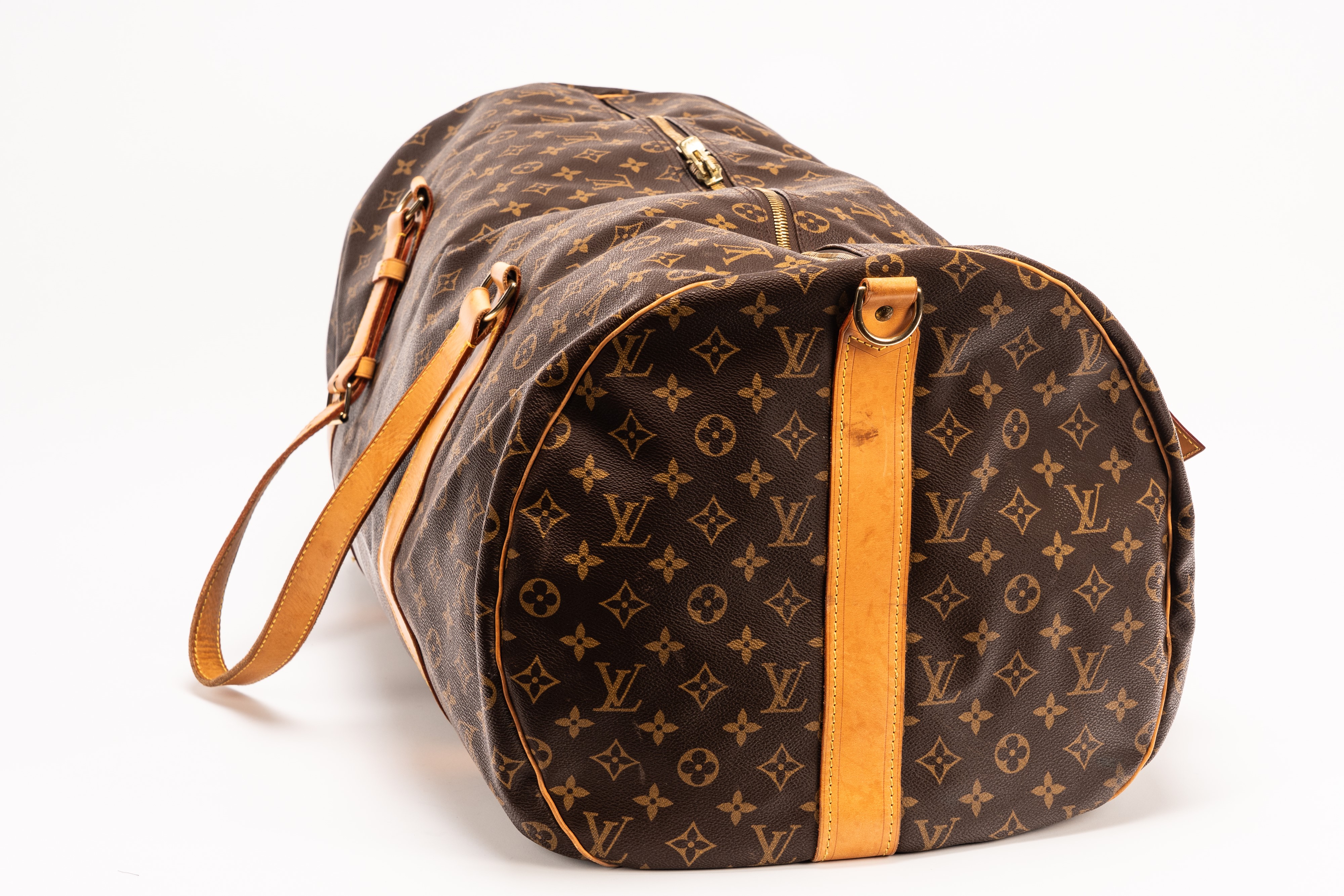 Louis Vuitton - Valigia Polochon, tela monogram con chiusura a zip e tracolla staccabile