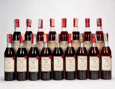 Dupeyron, Armagnac millésimé (collezione da 17 bottiglie)