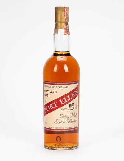 Port Ellen, Islay Malt Scotch Whisky 15 anni (1 bottiglia), distillato 1969, imbottigliato da Gor...