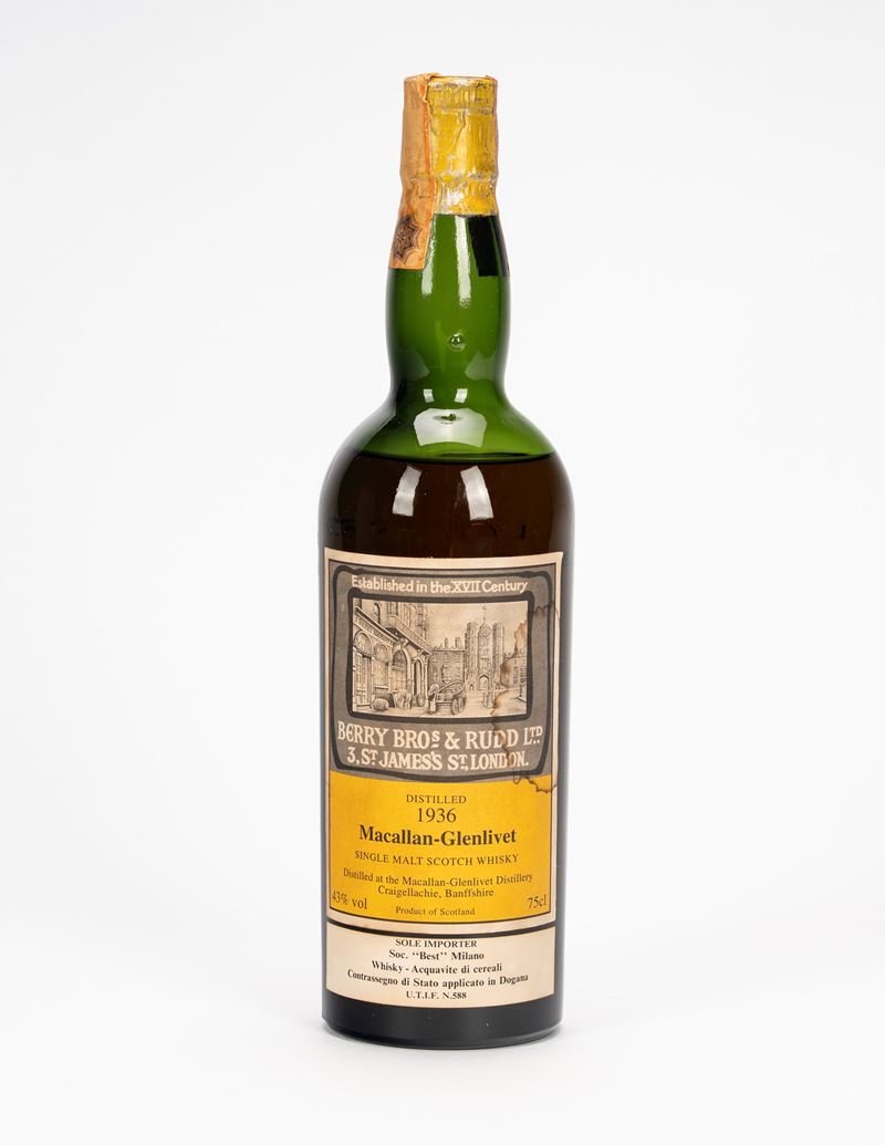 Scozia - Macallan-Glenlivet, 1 bottiglia (distillazione 1936)