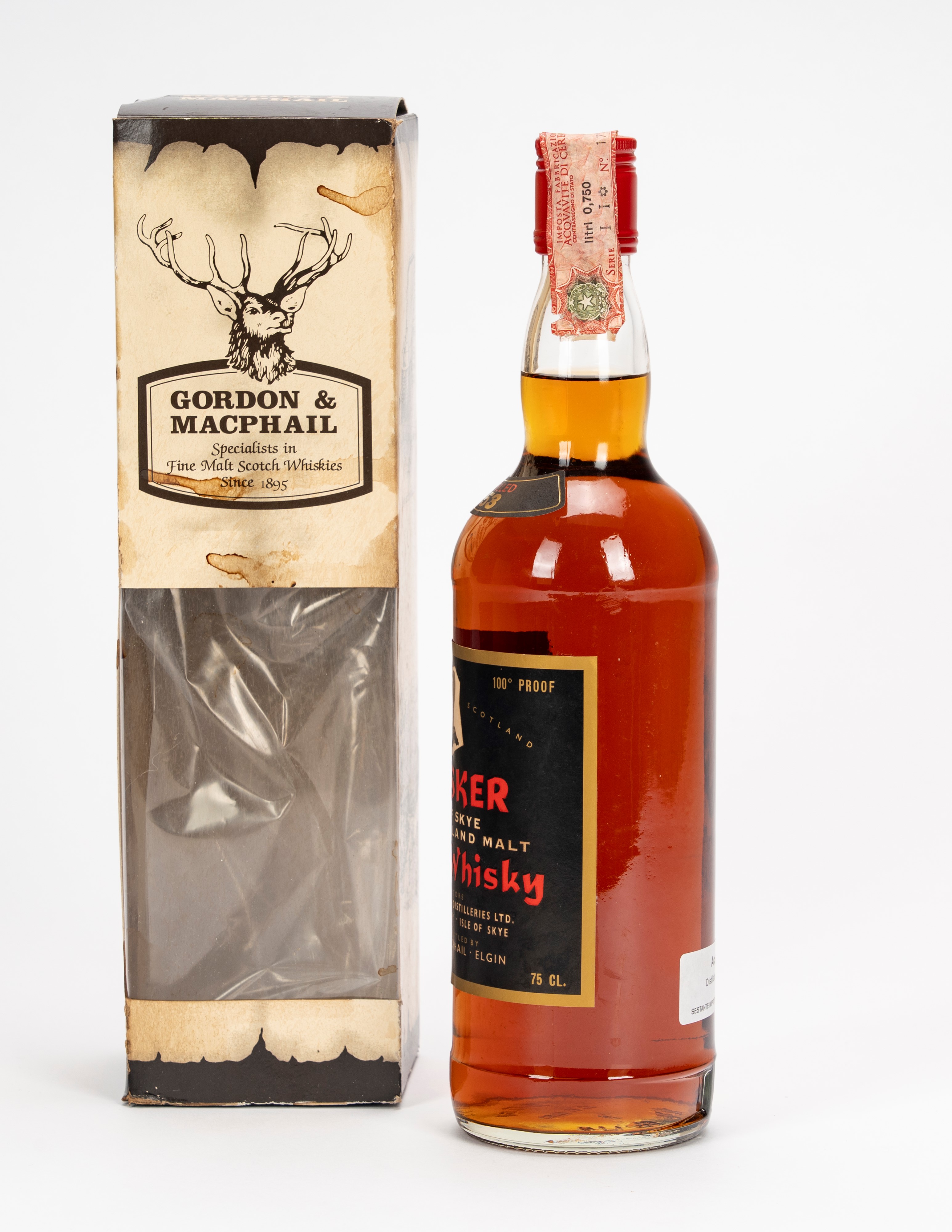 Scozia - Whisky scozzese puro single malt, Talisker Isle of Skye (imbottigliato da Gordon & MacPh...
