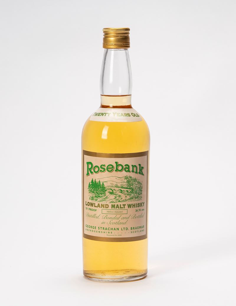 Scozia - Whisky, Rosebank Lowland Malt Whisky 20 anni (1 bottiglia)