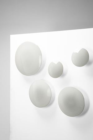Set of five ceiling lamps