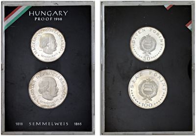 Repubblica Popolare (1949–1989), 50 e 100 Forint Proof, 1968