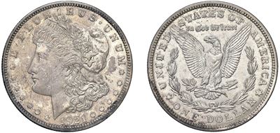 Dollaro Morgan 1921, Philadelphia — argento (KM# 110)