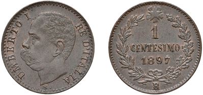 Umberto I, Centesimo 1897 (Roma), rame