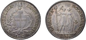 2 lire 1798, Genova.