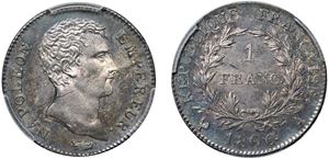 NAPOLEONE I, Imperatore (1804 - 1814) - 1 Franco 1806 A, Parigi.